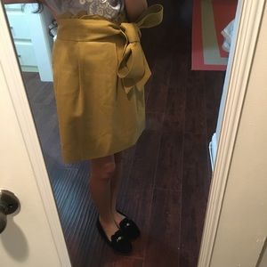 Tie waist wool Jcrew skirt